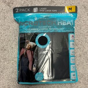 NEW Microtech Heat Ladies Base Layer Tops 2-Pack, Size M